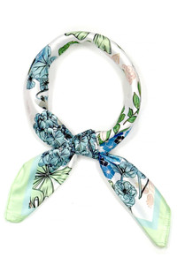 Floral Outline Painting Print Bandana Summer Scarf