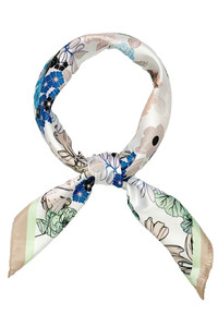 Floral Outline Painting Print Bandana Summer Scarf