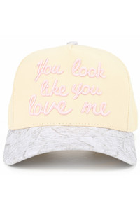 C.C YOU LOOK LIKE YOU LOVE ME Trucker Hat Snap Back Baseball Cap 
