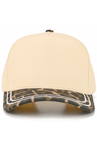C.C Two Tone with Retro Stripe Cotton Trucker Cap