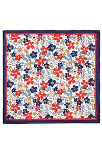 Floral Illustrated Print Bandana Summer Scarf