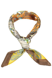 Four-Leaf Clover Floral Print Bandana Summer Scarf