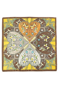Four-Leaf Clover Floral Print Bandana Summer Scarf