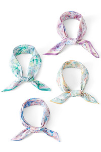 Floral Pattern Print Bandana Summer Scarf