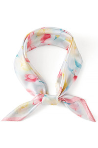 Floral Pattern Print Bandana Summer Scarf