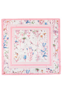 Floral with Dragonfly Print Bandana Scarf