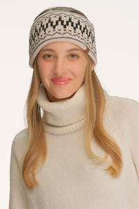CC BEANIE Fair Isle Pattern Headwrap Headband