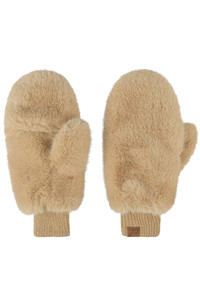 CC BEANIE GLITTER Short Fur Convertible Mitten Gloves