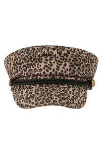 CC BEANIE Leopard Pattern Fisherman's Cap Winter Hat