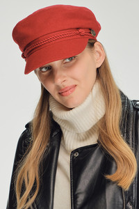 CC BEANIE Rope with Button Deco Solid Fisherman's Cap