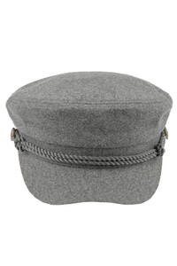 CC BEANIE Rope with Button Deco Solid Fisherman's Cap