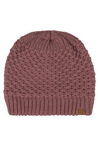 CC BEANIE Cross Cell Stitch Knit Satin Lining Beanie Hat