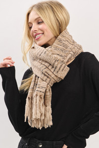 Multi Colors Super Soft with Fringes Winter Scarf