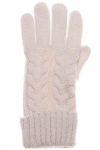 Solid Classic Cable Knit Winter Gloves