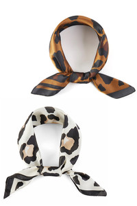 Leopard Pattern with Boarder Line Bandana Scarf