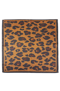 Leopard Pattern with Boarder Line Bandana Scarf
