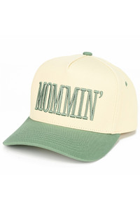 C.C MOMMIN Letter Embroidered Two Tone Trucker Hat Baseball Cap
