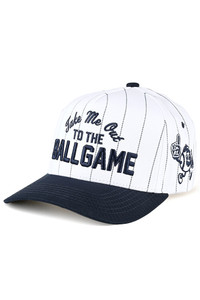 CC BEANIE TAKE ME OUT TO THE BALL GAME Letter Stripe Pattern Two Tone Trucker Hat Baseball Cap
