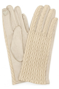 Quilted Textured Pattern Winter Gloves
