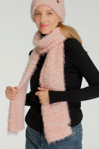 CC BEANIE Boucle Knit Oblong Winter Scarf
