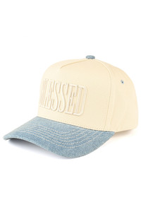 CC BEANIE BLESSED Letter Embroidered Two Tone Trucker Hat Baseball Cap
