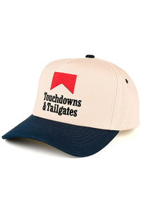 CC BEANIE TOUCHDOWNS and TAILGATES Letter Embroidered on Two Tone Trucker Hat Baseball Cap
