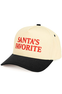 CC BEANIE SANTA'S FAVORITE Letter Embroidered  Christmas Theme Trucker Hat Baseball Cap
