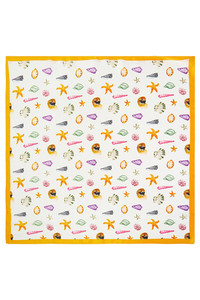 Sea Life Pattern Print Bandana Scarf