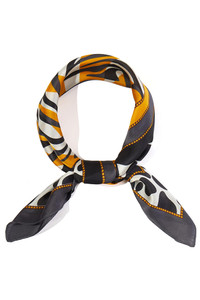 Multi Animal Pattern Print Light Weight Silky All Season Bandana Scarf
