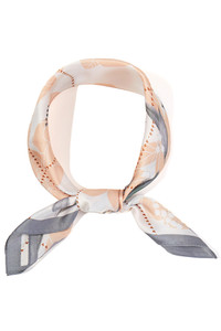 Botanical Pattern Print Light Weight Silky All Season Bandana Scarf
