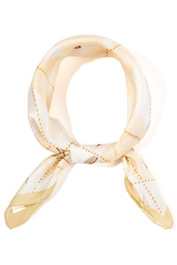 Botanical Pattern Print Light Weight Silky All Season Bandana Scarf
