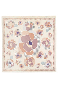 Botanical Pattern Print Light Weight Silky All Season Bandana Scarf
