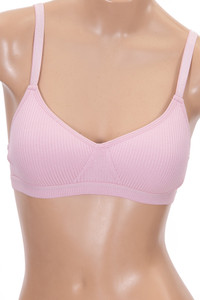 Stripe Pattern Texture No Wire Cotton Bra