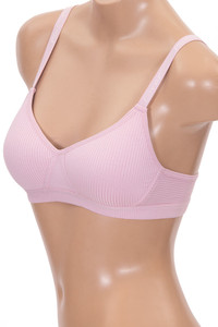 Stripe Pattern Texture No Wire Cotton Bra