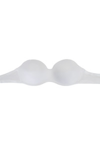 Three Hooks No Wire Microfiber Solid Full Cup Bra
