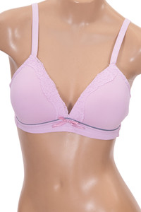 Solid Color with Under Line No Wire Bra