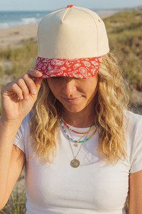 CC BEANIE Paisley Pattern Two Tone Trucker Hat Baseball Cap
Snapback