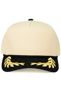 CC BEANIE Gold Bay Leaf with Rope Point Two Tone Trucker Hat Baseball Cap
