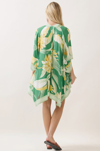 Bohemian Floral Print Kimono Cover Up
