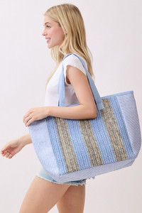 Nautical Stripe Tote Bag