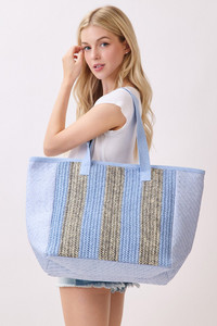 Nautical Stripe Tote Bag