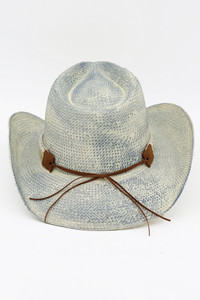 Silver bull Head and Multi Band Handmade Vintage Cowboy Hat