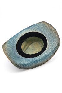 Eagle Buckle, Braided Rope and Stars Distressed Cowboy Hat Cowgirl Hat