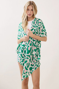 Leopard Pattern Print Oblong Scarf
