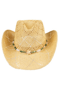 CC BEANIE Starfish and Bead Band Pattern Paper Cowboy Hat