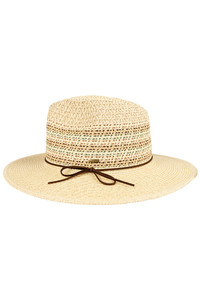 CC BEANIE Multi Color Detail with Band Straw Panama Sun Hat