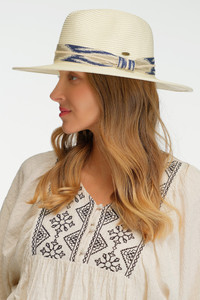 CC BEANIE Aztec Pattern Band Panama Sun Hat

