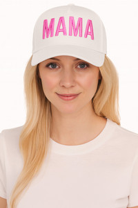 MAMA Embroidered Letter Baseball Cap
