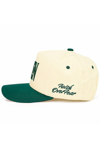 CC BEANIE AMEN FAITH OVERFEAR Embroidered Letter Two Tone Baseball Cap Trucker Hat
