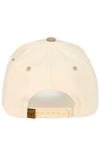 CC BEANIE WHISKEY WEATHER Embroidered Letter Two Tone Baseball Cap Trucker Hat
